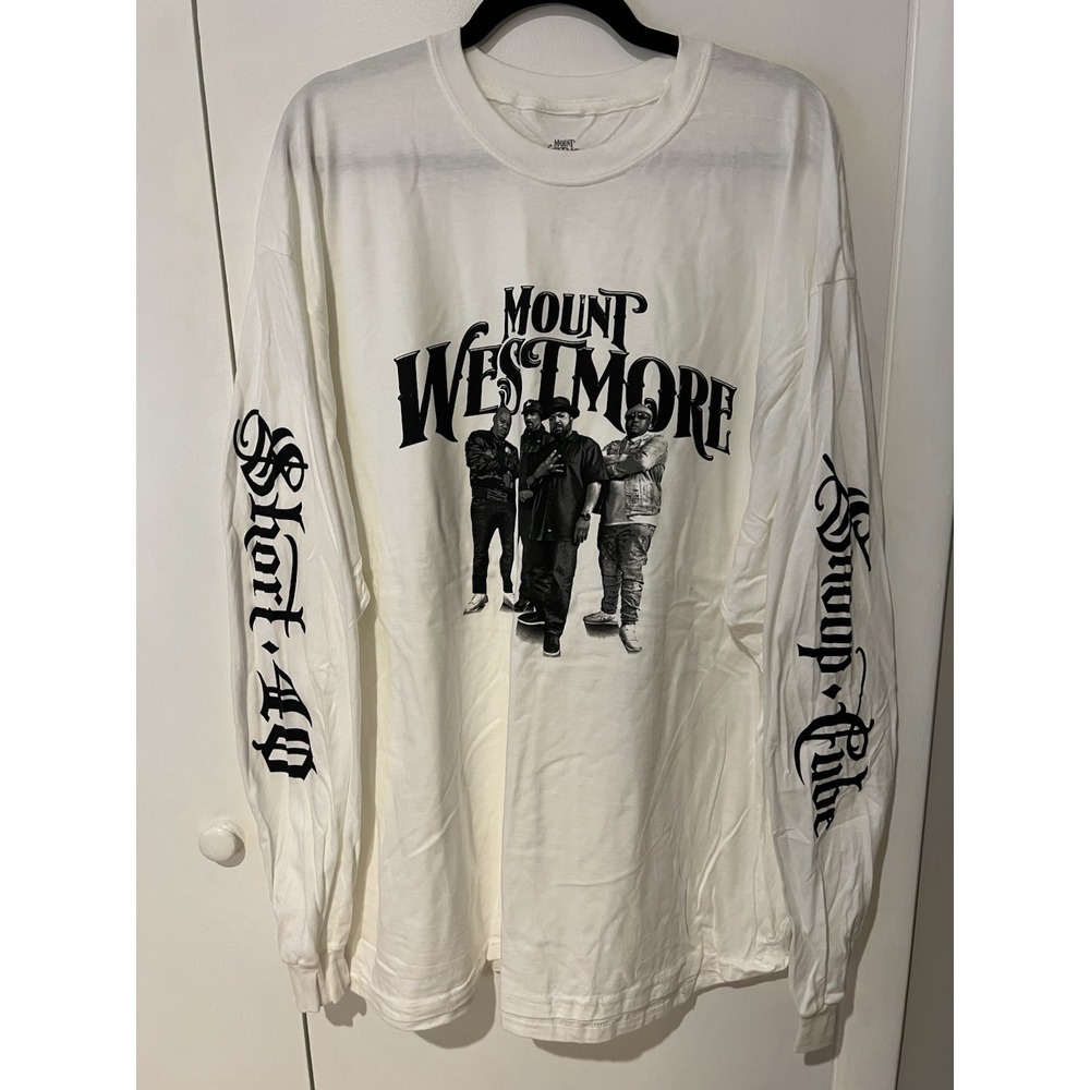 Mount Westmore Snoop Dogg Ice Cube Too Short E40 T-Shirt 2XL White‎ Long Sleeve